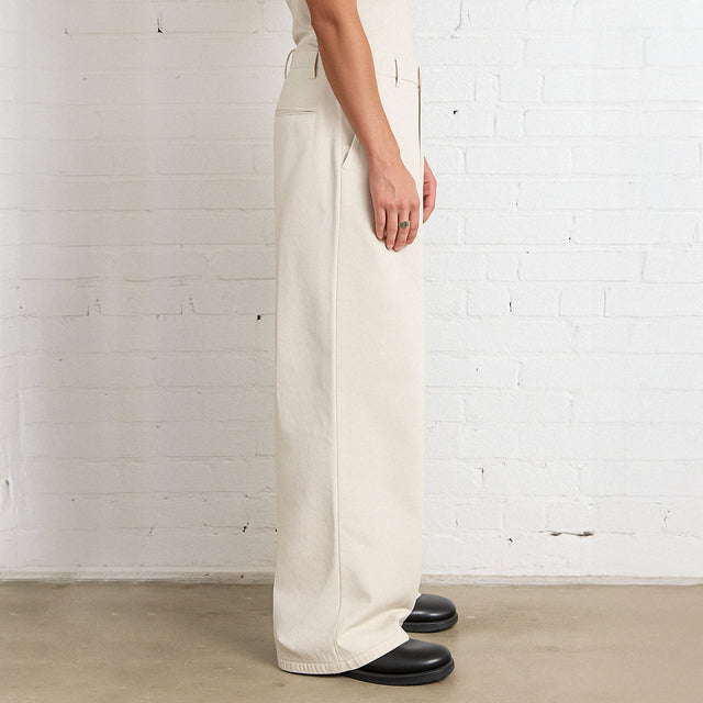 Pleated Pants | Baggy, Wide-Leg #Natural
