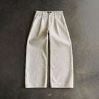 Pleated Pants | Baggy, Wide-Leg #Natural