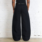 Pleated Pants | Baggy, Wide-Leg #Black