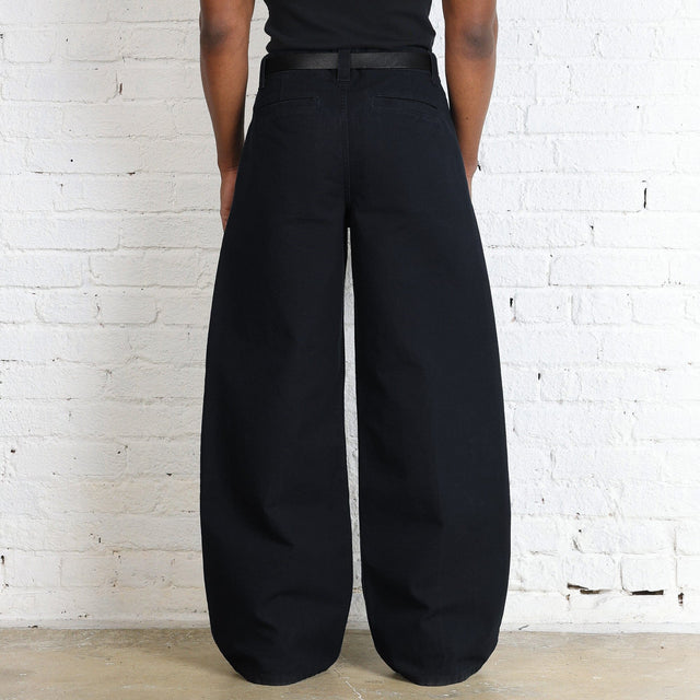 Pleated Pants | Baggy, Wide-Leg #Black