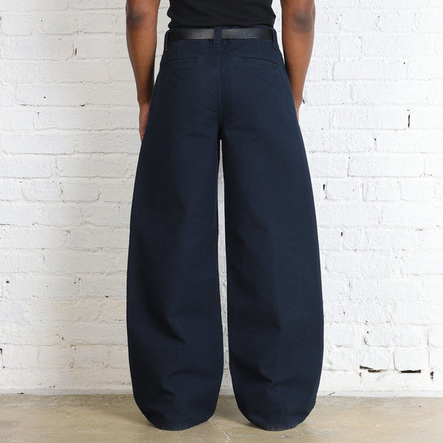 Pleated Pants | Baggy, Wide-Leg #Dark Navy