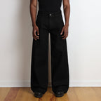 Pleated Pants | Baggy, Wide-Leg #Black